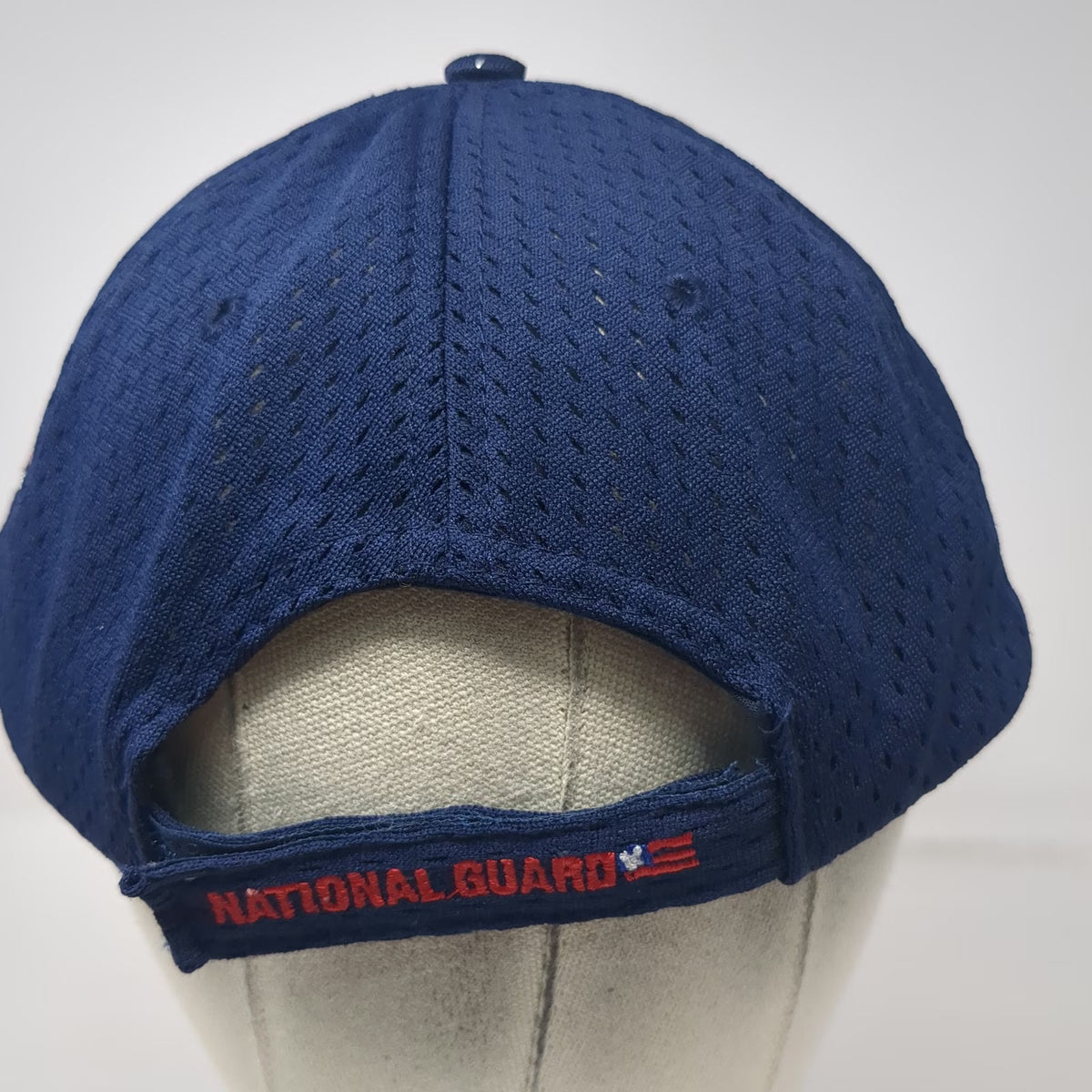 Blue One Size Baseball Cap Hat National Guard Fishing FLW Mesh Strapback Red
