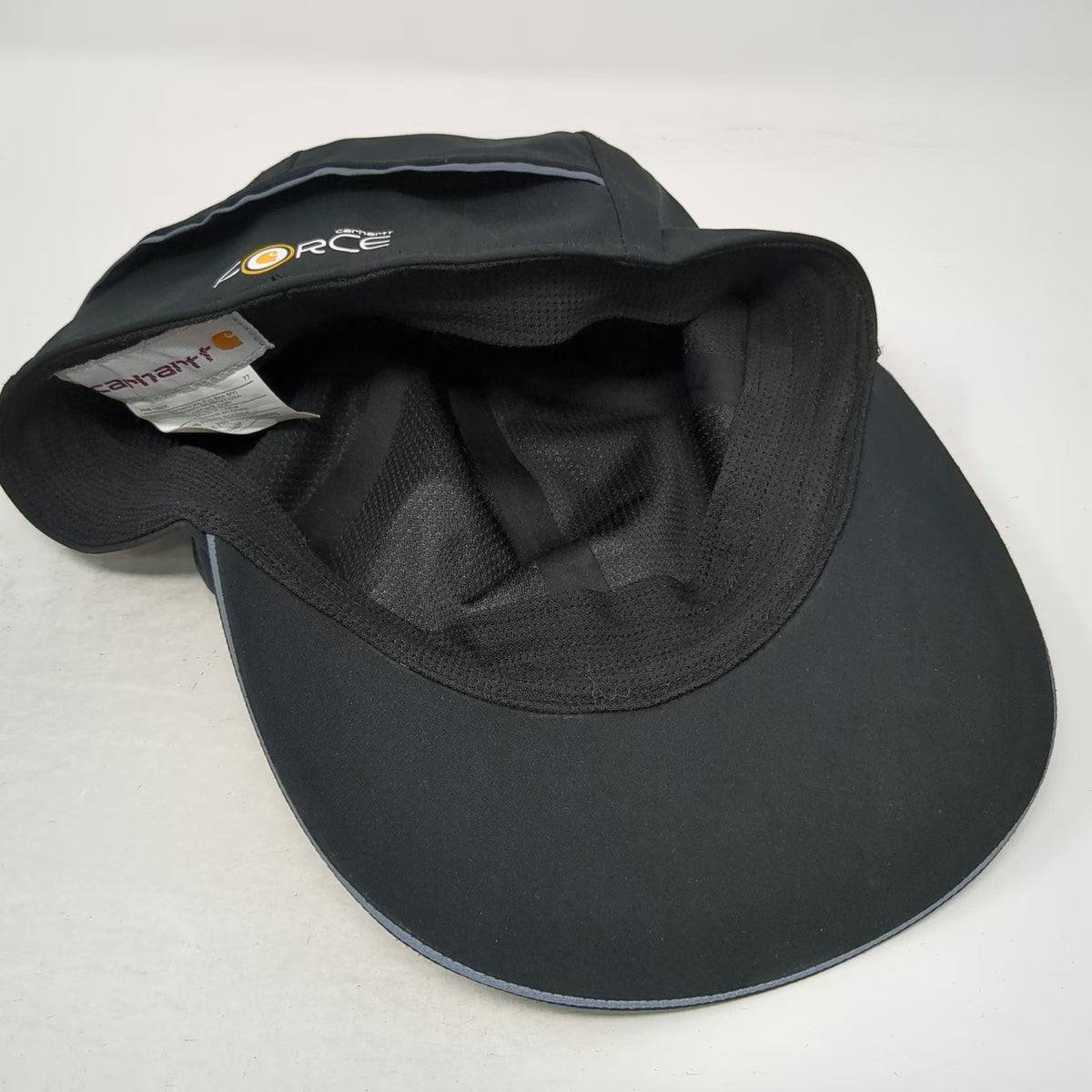 Carhartt Baseball Cap Black L Storm Defender Force Polyester Fitted Work Hat