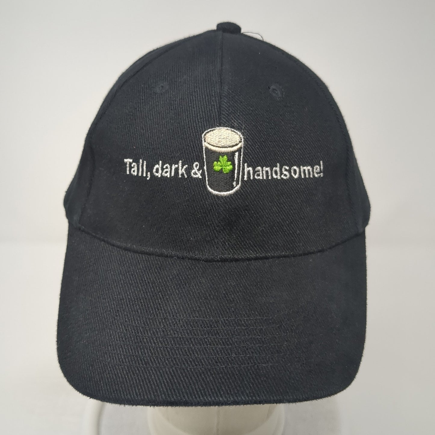 Tall Dark & handsome Baseball Cap Black OS Adjustable Embroidered Headlines