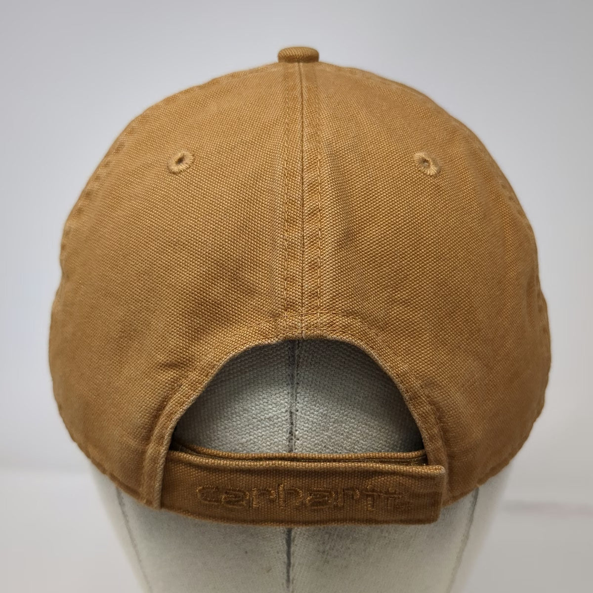 Carhartt Bauscher Real Estate Baseball Cap Brown One Size Strapback Canvas Hat