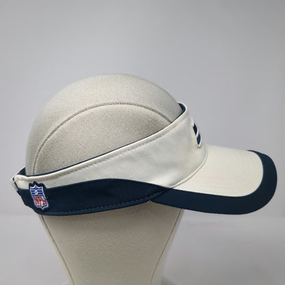 Seattle Seahawks NFL Reebok Visor White Blue One Size On Field Strapback Hat