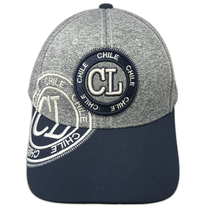 Robin Ruth Baseball Cap Gray Blue Chile Souvenir CL Patch Heathered One Size Hat