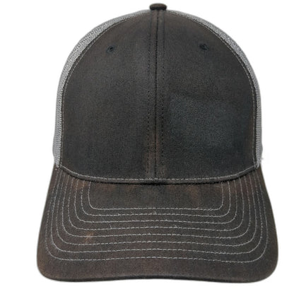 Richardson Trucker Hat Black One Size Mesh Snapback Hendrix Kerite Side Logo