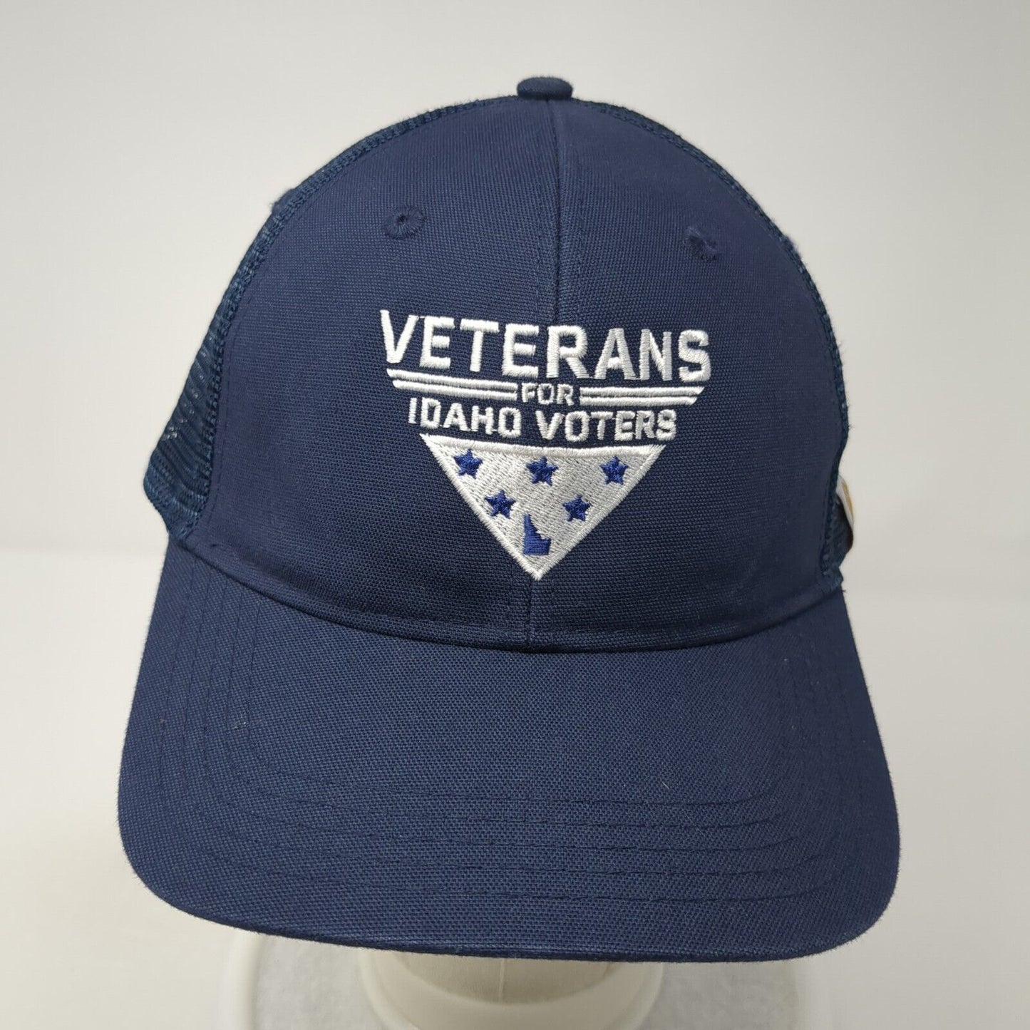 Veterans For Idaho Voters Trucker Hat Blue OS Adjustable Mesh Back Carhartt