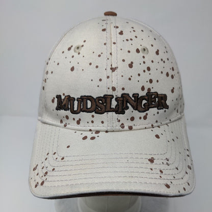 Mudslinger Slideback Hat Tan OSFA Adjustable Embroidered 6 Panel Jeep Workwear