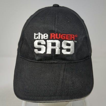 Ruger SR9 Logo Black OS Baseball Cap Hat Adjustable Strapback Sandwich Bill