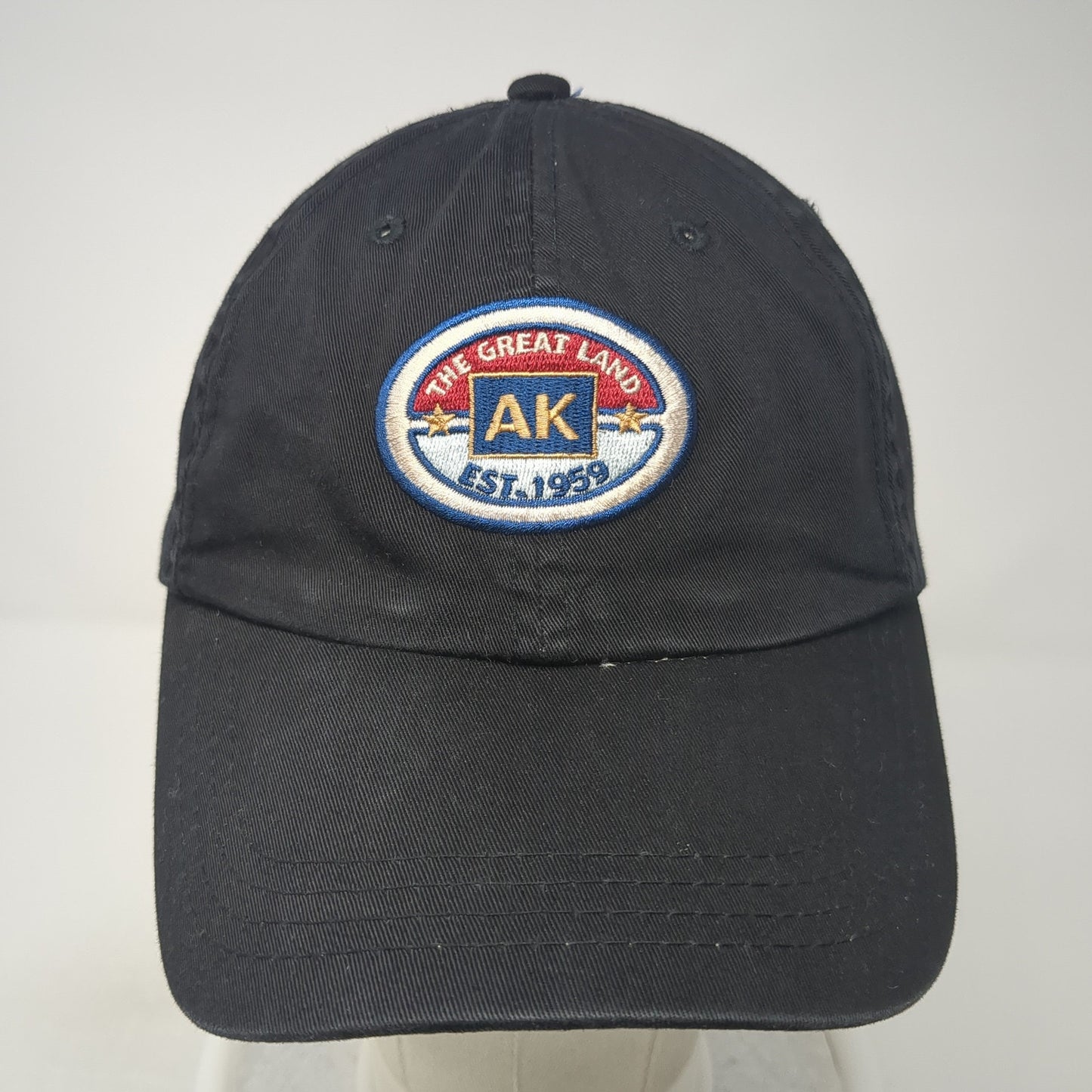AK The Great Land Fitted Hat Black One Size Arctic Circle Enterprises