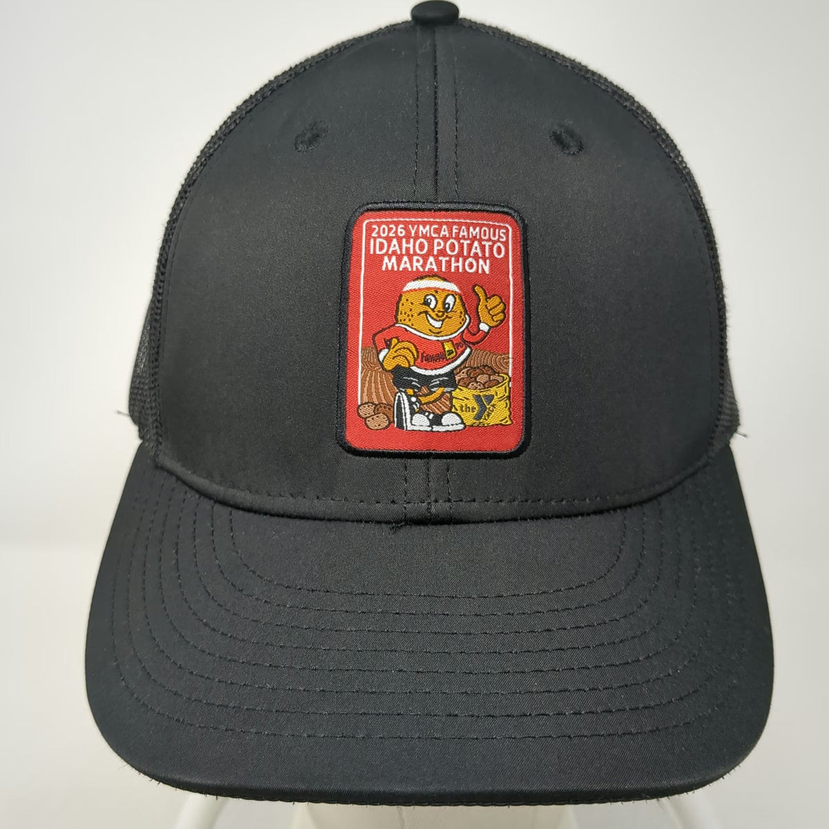 Shop Strange Trucker Hat Black One Size 2026 Idaho Potato Marathon Snapback Mesh