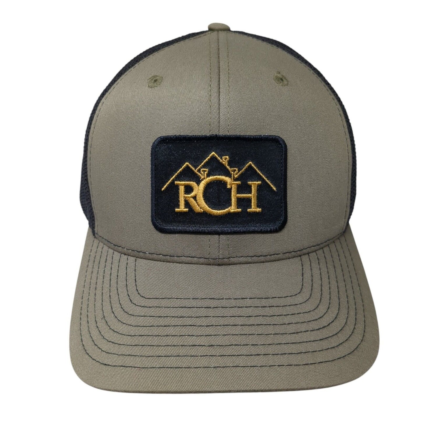 RCH Snapback Trucker Hat Green OS Adjustable Mesh Back 6 Panel Richardson