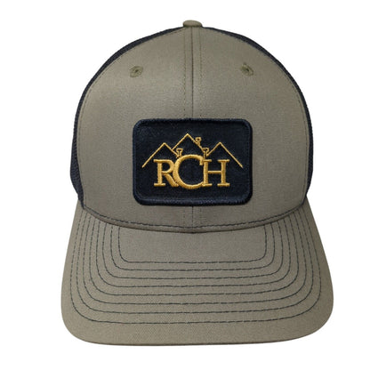 RCH Snapback Trucker Hat Green OS Adjustable Mesh Back 6 Panel Richardson
