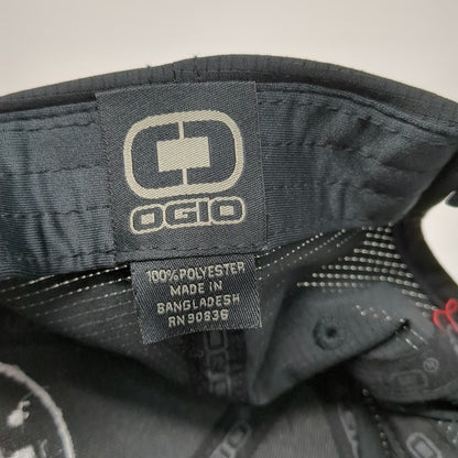 OGIO Baseball Cap Black One Size Performance Polyester Strapback Realty Logo Hat