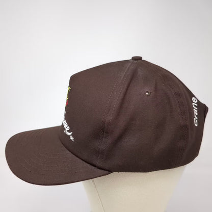 Mr. Crane Inc Crane & Rigging Brown 5 Panel Hat OS Embroidered USA Vintage