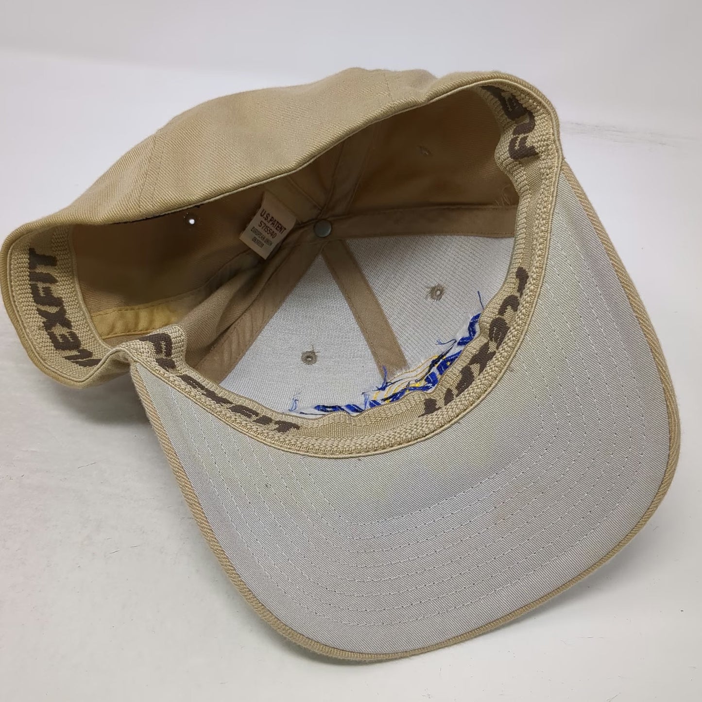 Flexfit Baseball Cap Beige XL NAVSUP Naval Supply Systems Command Fitted hat