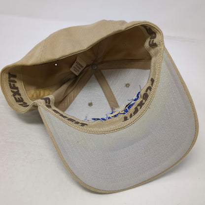 Flexfit Baseball Cap Beige XL NAVSUP Naval Supply Systems Command Fitted hat
