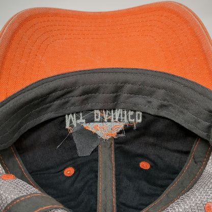 Legacy Trucker Hat Orange Gray One Size Mt Rainier Washington Mountain Mesh