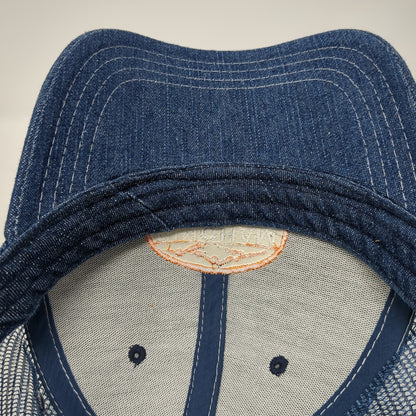 Bingham Cooperative Slideback Trucker Hat Blue OS Adjustable Embroidered Otto