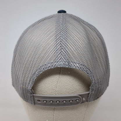 Cap America Snapback Trucker Hat Blue One Size Adjustable Embroidered Mesh Back