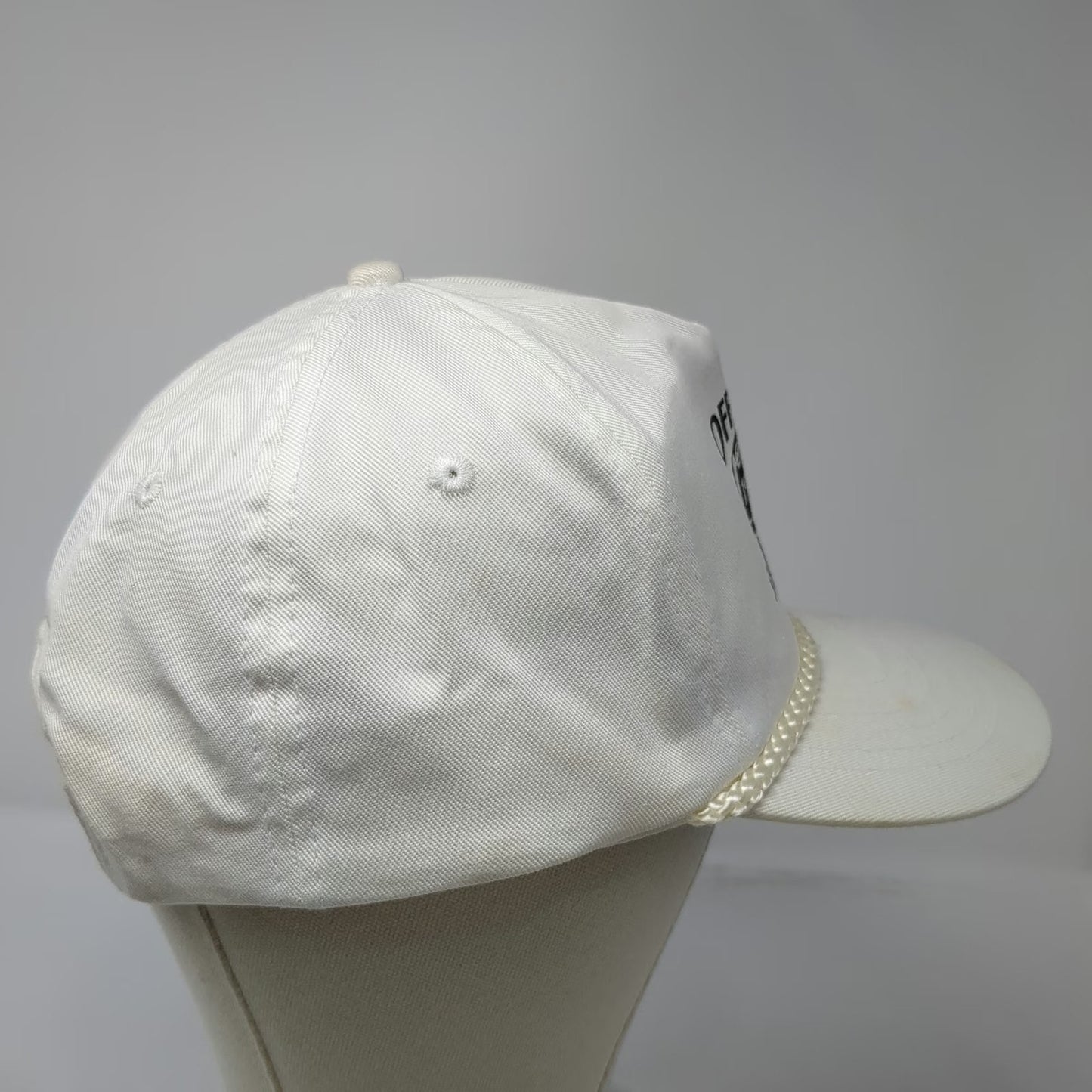 KC 5 Panel White Snapback Official 1998 Shrine Bowl Football Hat Rope Vintage