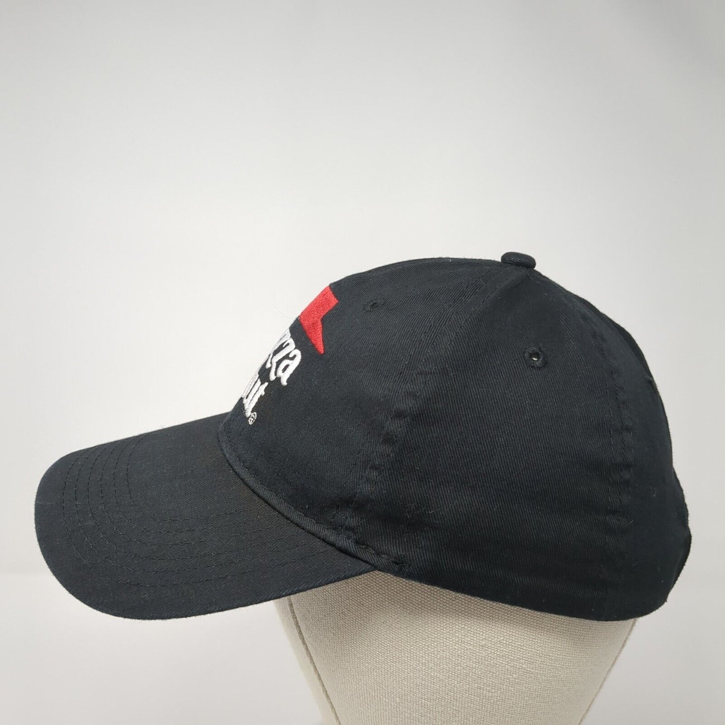 Pizza Hut Baseball Cap Black One Size Adjustable Employee Crew Studded Stars