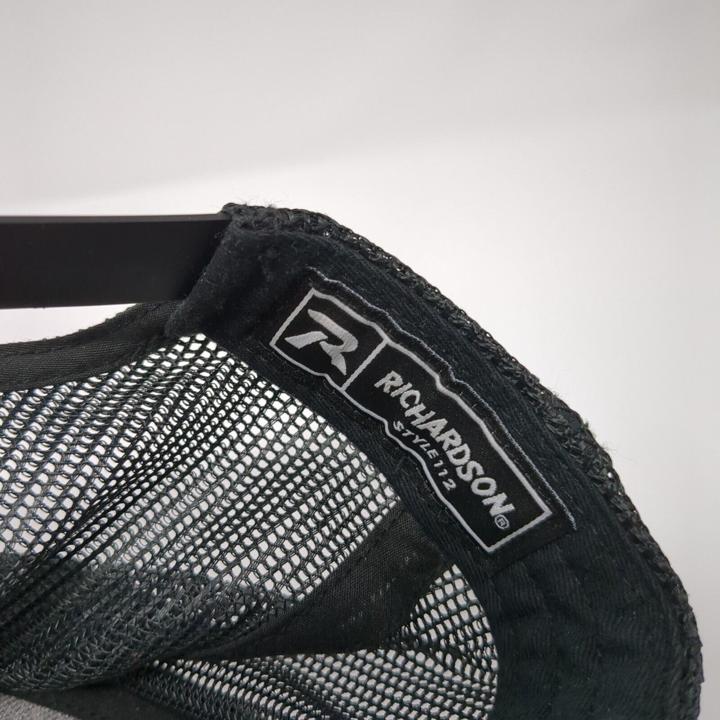 McCall Idaho Patch Snapback Trucker Hat Black One Size Mesh Back