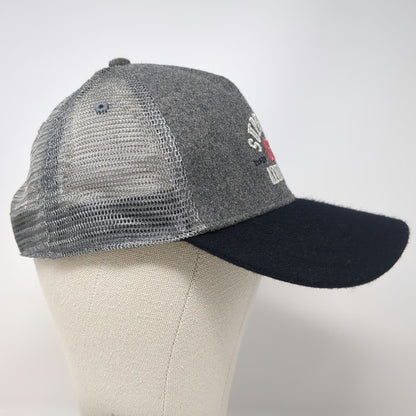 Superdry Trucker Hat Gray Blue Pink One Size Mesh Back Snapback Athletic 89 Wool