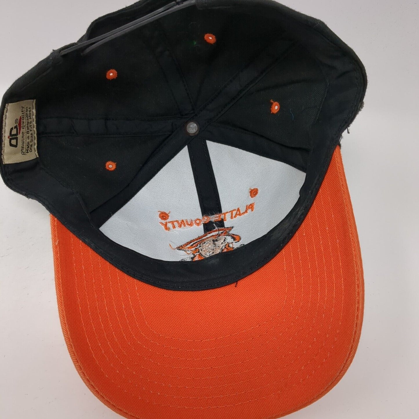 Plate County Snapback Hat Multicolor OS Adjustable Embroidered Outdoor Cap