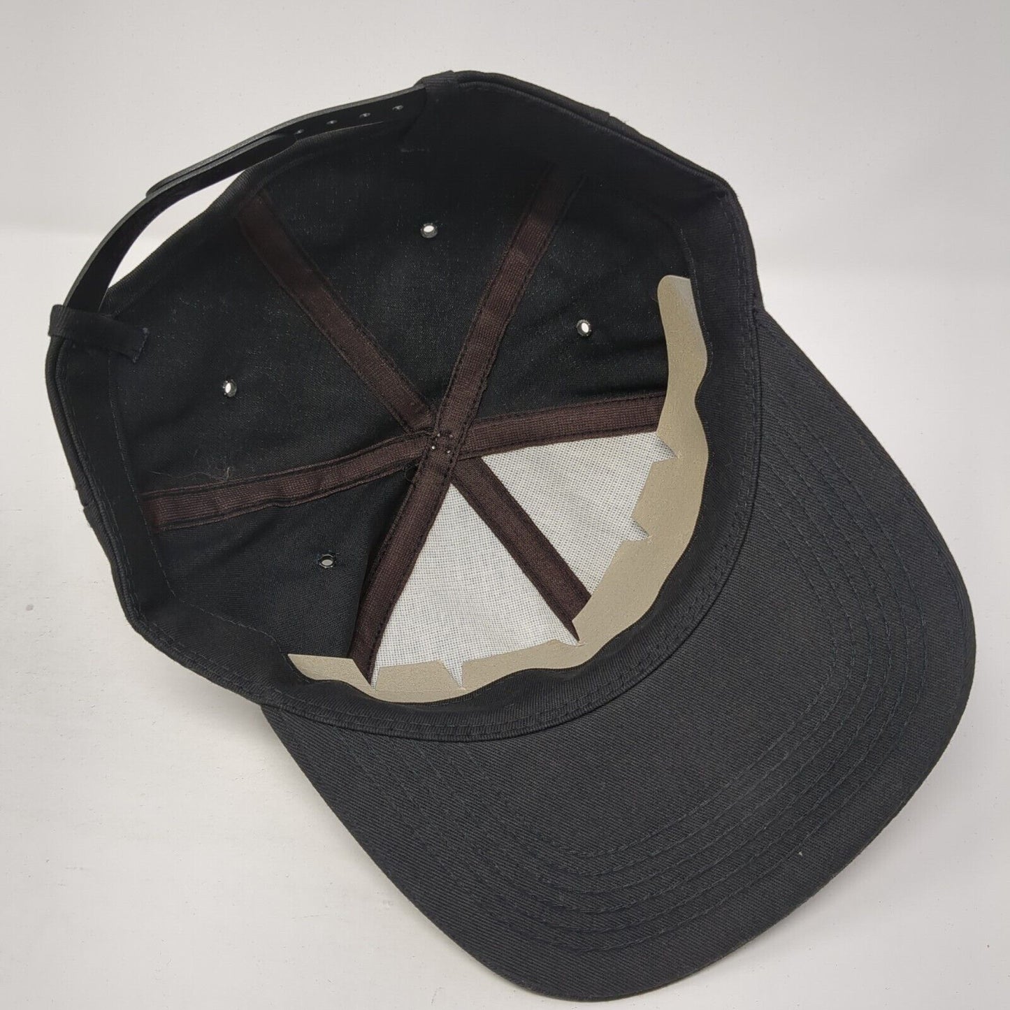 Mercury Snapback Hat Black One Size Adjustable Embroidered 6 Panel K-Products