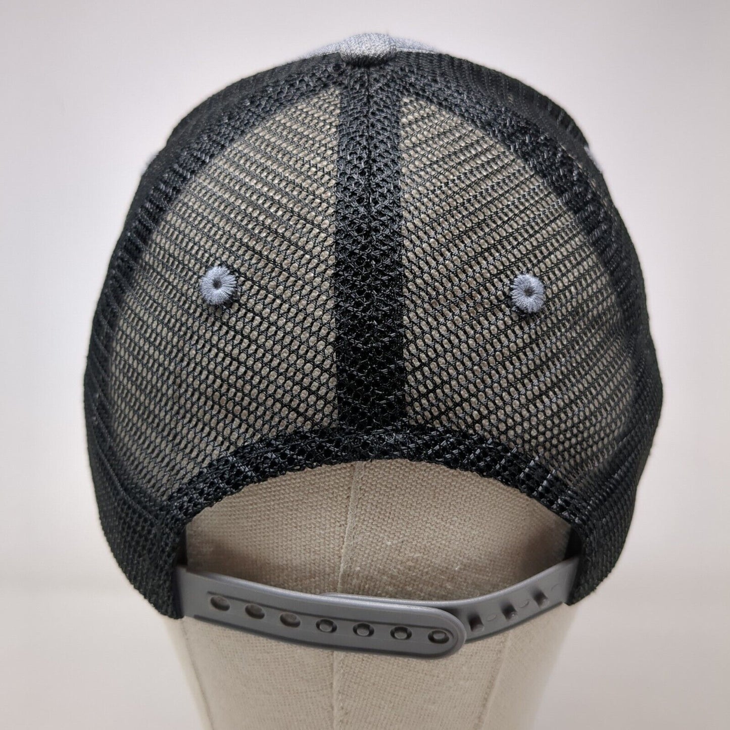 Flag Patch Snapback Trucker Hat Gray OSFA Mesh Back Arcadian Outfitters