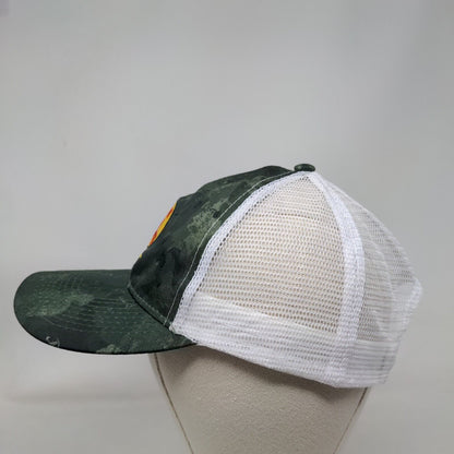 Bass Pro Shops Club Snapback Mesh Back Trucker Hat Green One Size Embroidered