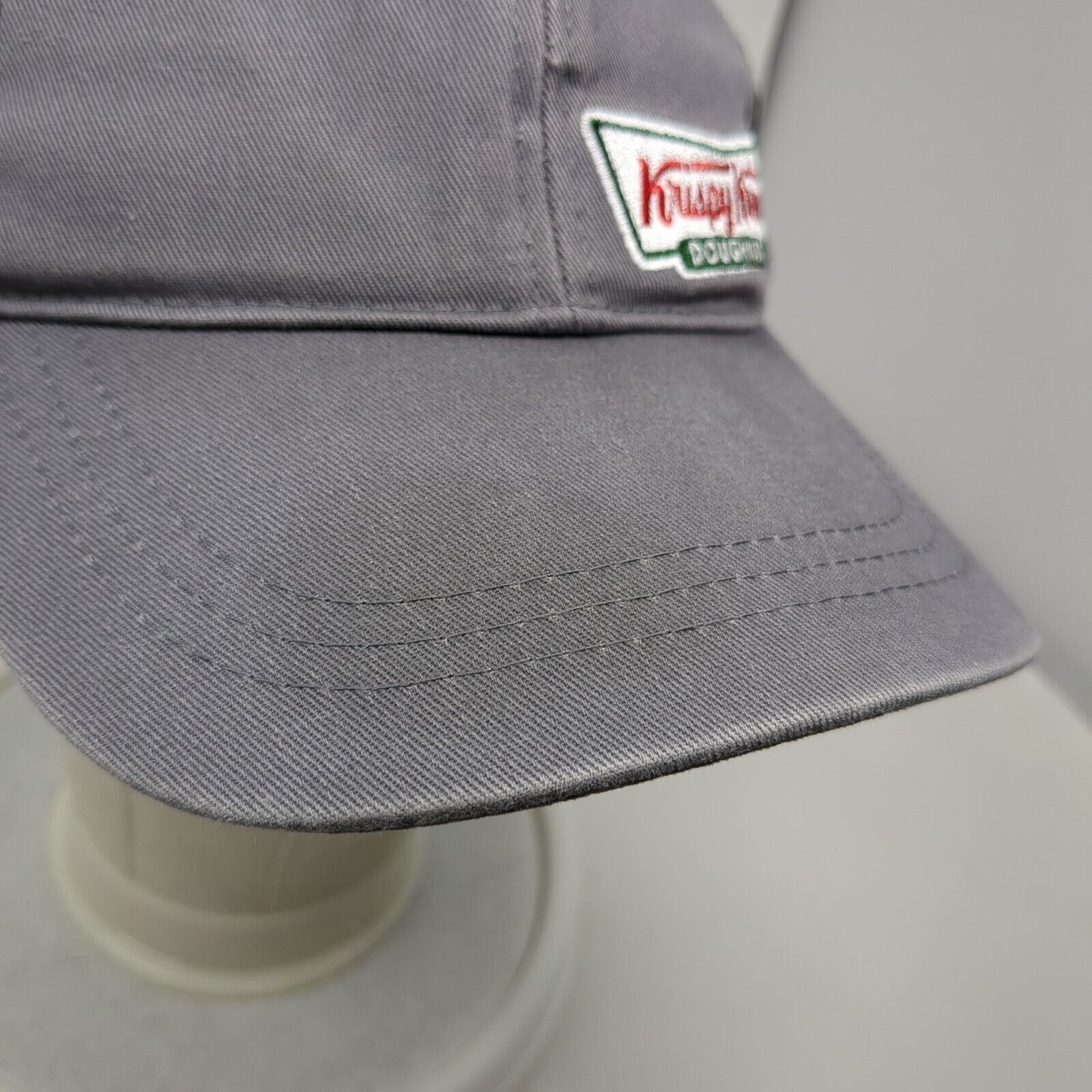 Krispy Kreme Doughnuts Snapback Trucker Hat Gray OSFA Mesh Back