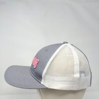 Run Club Ladies Ponyback Snapback Trucker Hat Gray One Size Port Authority