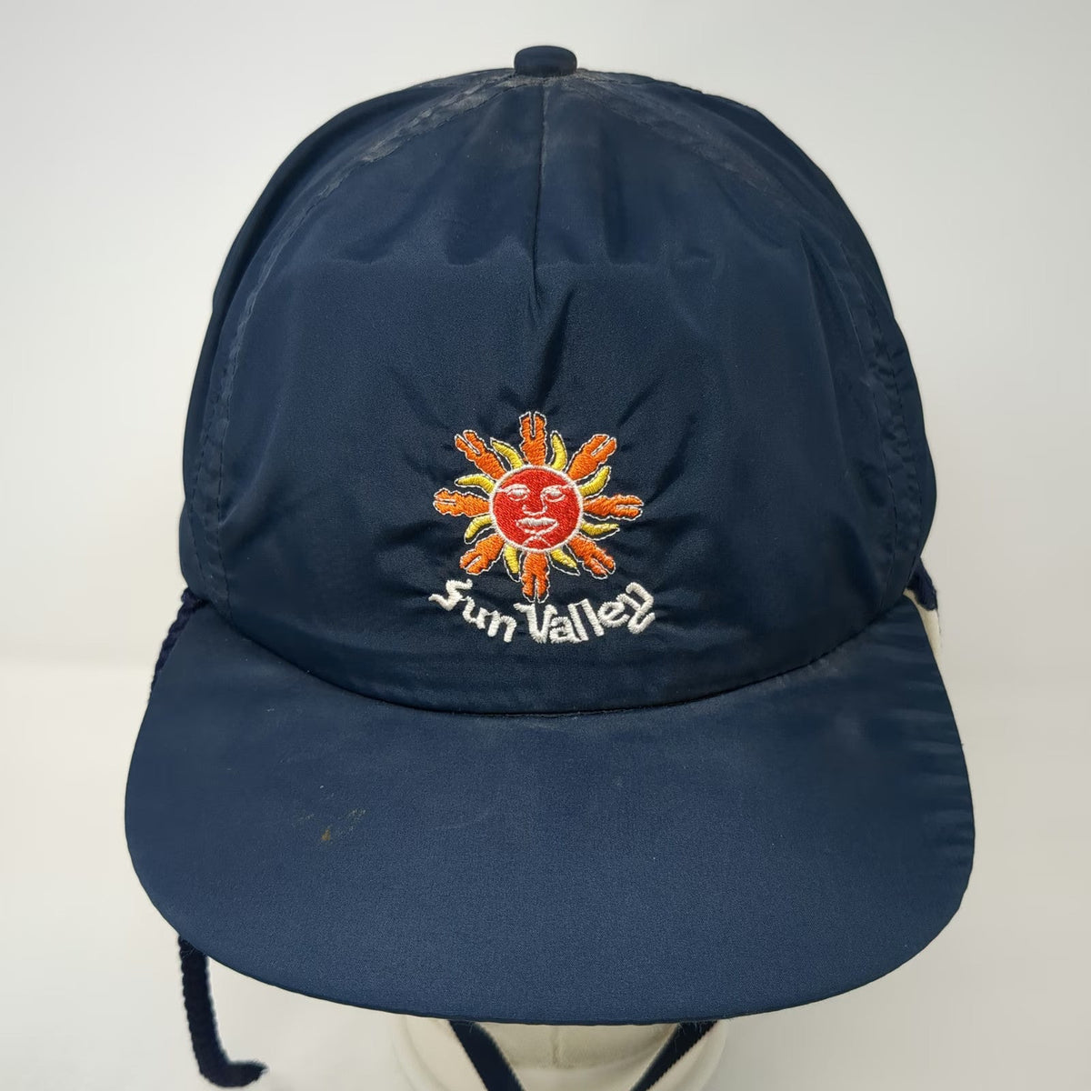 Imperial Headwear Baseball Cap Blue One Size Ear Flaps Sun Valley Chin Strap Hat