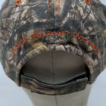 Cabela's Men's Strapback Camo Hat Size OSFM Embroidered Logo