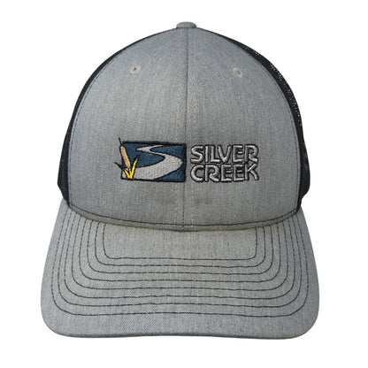 Silver Creek Snapback Trucker Hat Gray One Size Adjustable Mesh Back Richardson