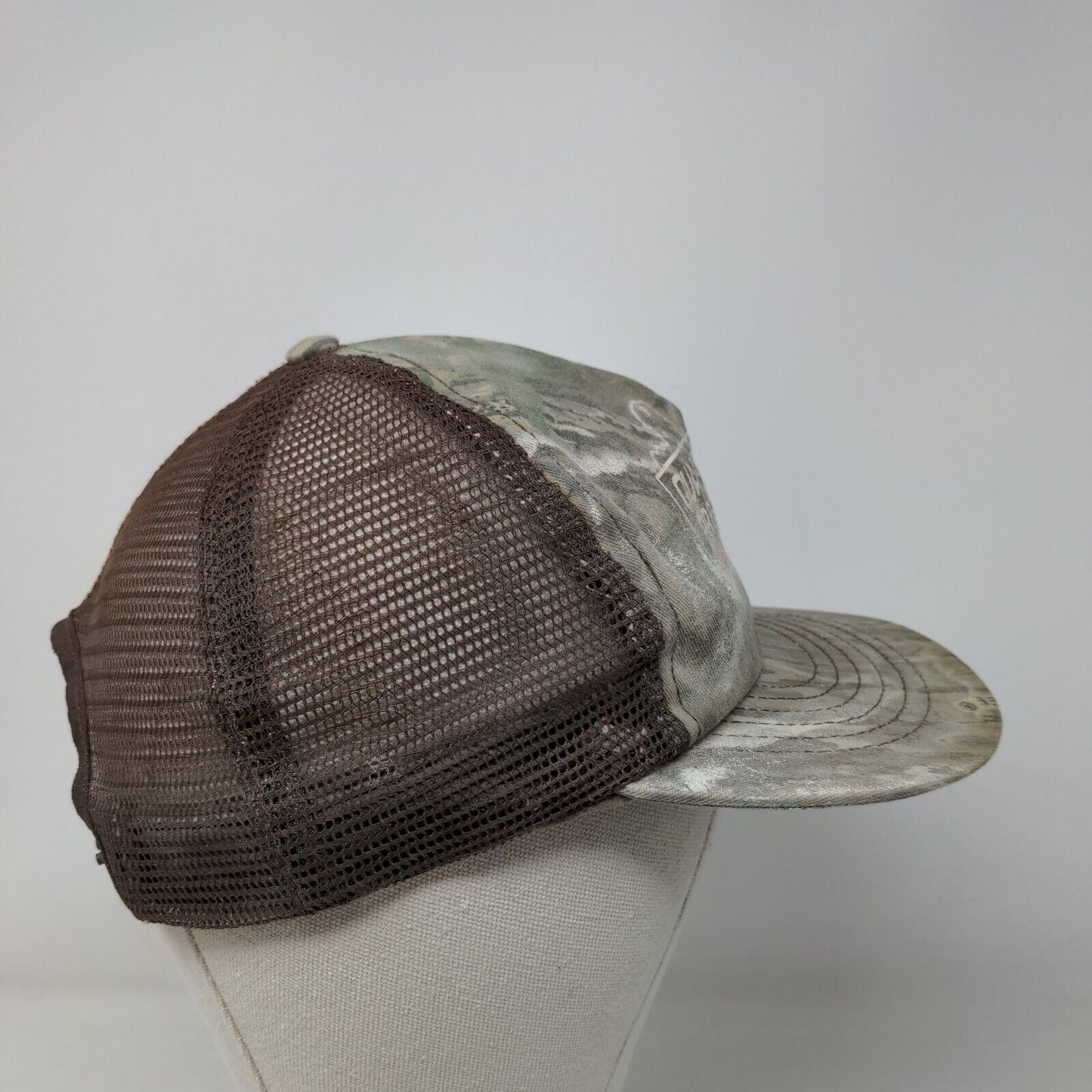 Quality Precast Strong On Service Snapback Mesh Back Trucker Hat Camo OSFA