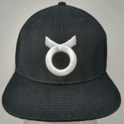 Oxen Snapback Black Hat One Size Bull Horns #GETYOKEDUP Logo Embroidered Gym