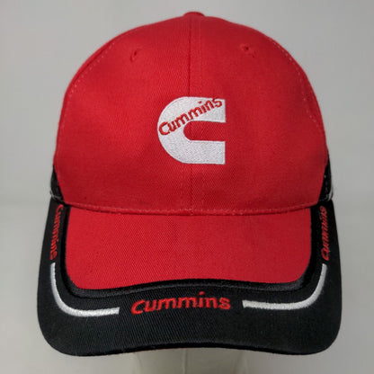 Cummins Power Gear Men's Slideback Hat Red Embroidered Logo 100% Cotton