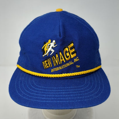 New Image International Inc Snapback Rope Hat Blue OSFA Embroidered