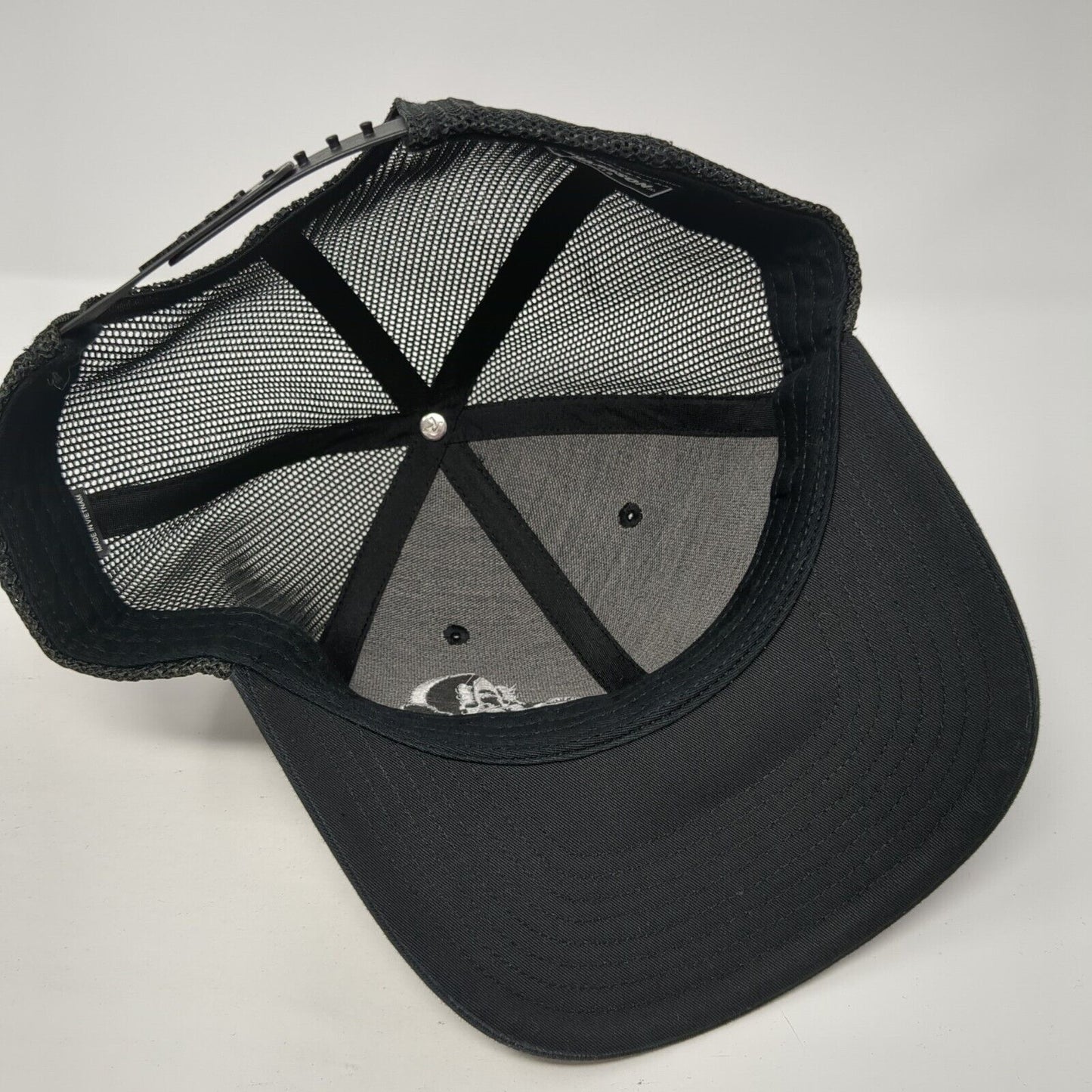 Challenger Companies, Inc. Snapback Trucker Hat Black One Size Mesh Back