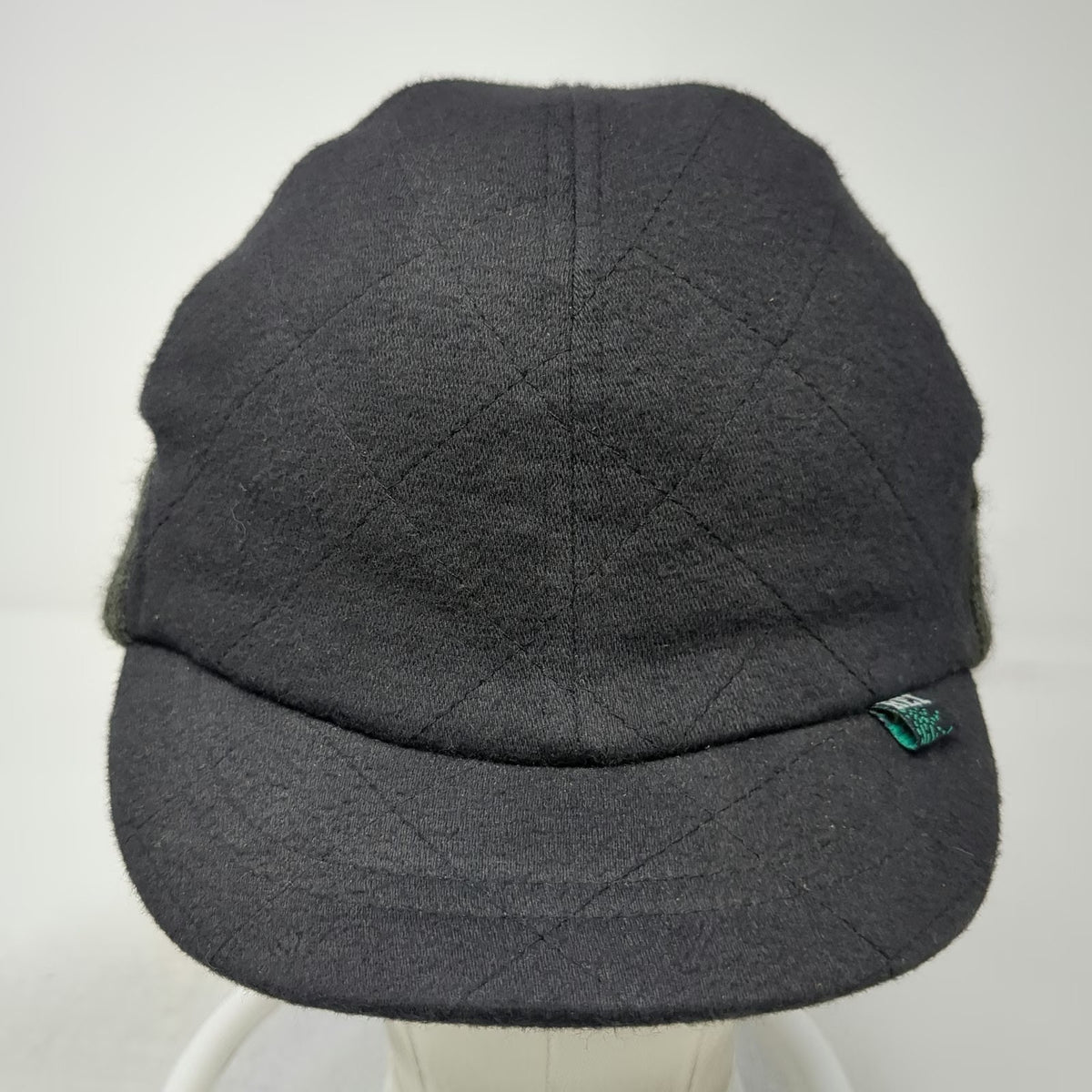REI Baseball Cap Black L Quilted Knit Earband Cotton Rayon Lining Winter Hat