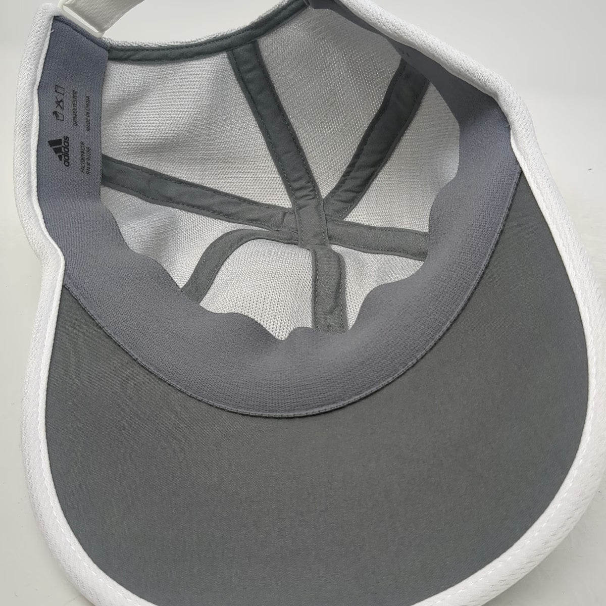 Adidas Baseball Cap Gray One Size ClimaCool Breathable Adjustable Strapback Hat