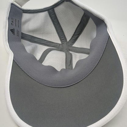 Adidas Baseball Cap Gray One Size ClimaCool Breathable Adjustable Strapback Hat