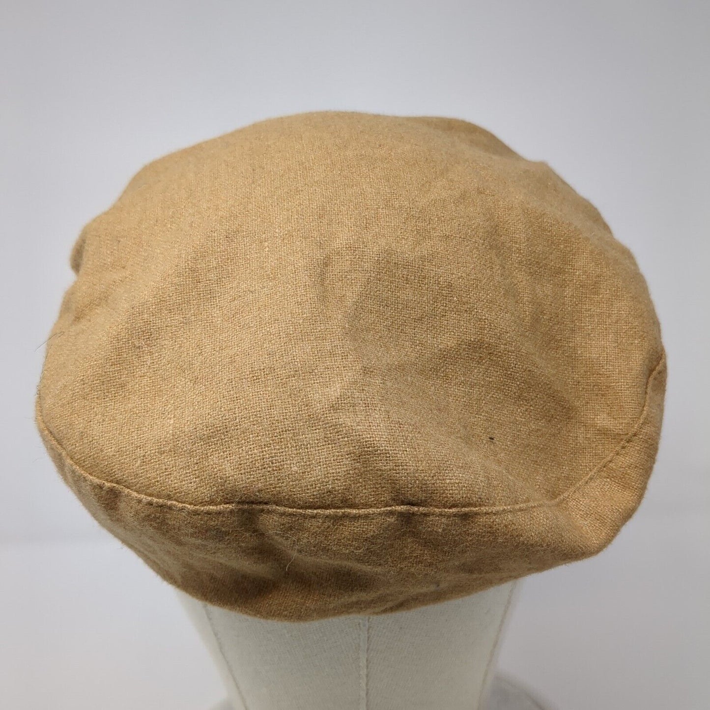 August Fitted Newsboy Cap Hat Brown One Size Solid Bow Outdoor
