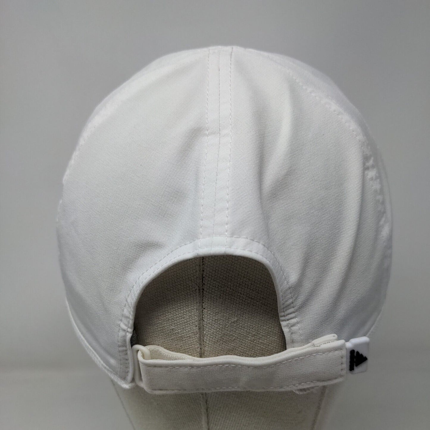 Adidas Aeroready Strapback Hat White One Size 3 Stripes Adjustable