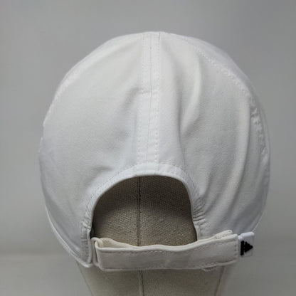 Adidas Aeroready Strapback Hat White One Size 3 Stripes Adjustable