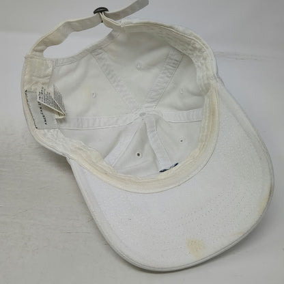American Eagle Baseball Cap White Blue One Size Embroidered Logo Slideback Hat