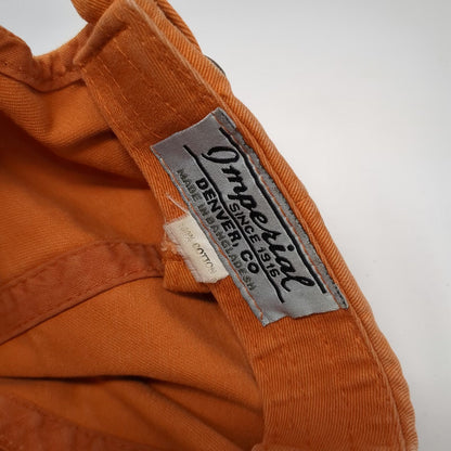 Imperial Baseball Cap Orange One Size The Creek Est 1963 Slideback Hat