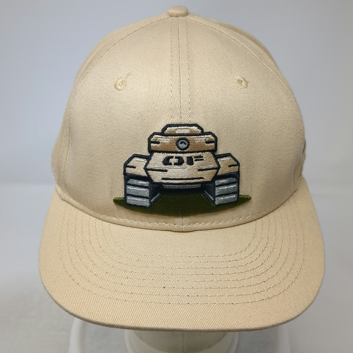Baseballism Baseball Beige Green Black 7 5/8 Tank Last Line Defense Fitted Hat