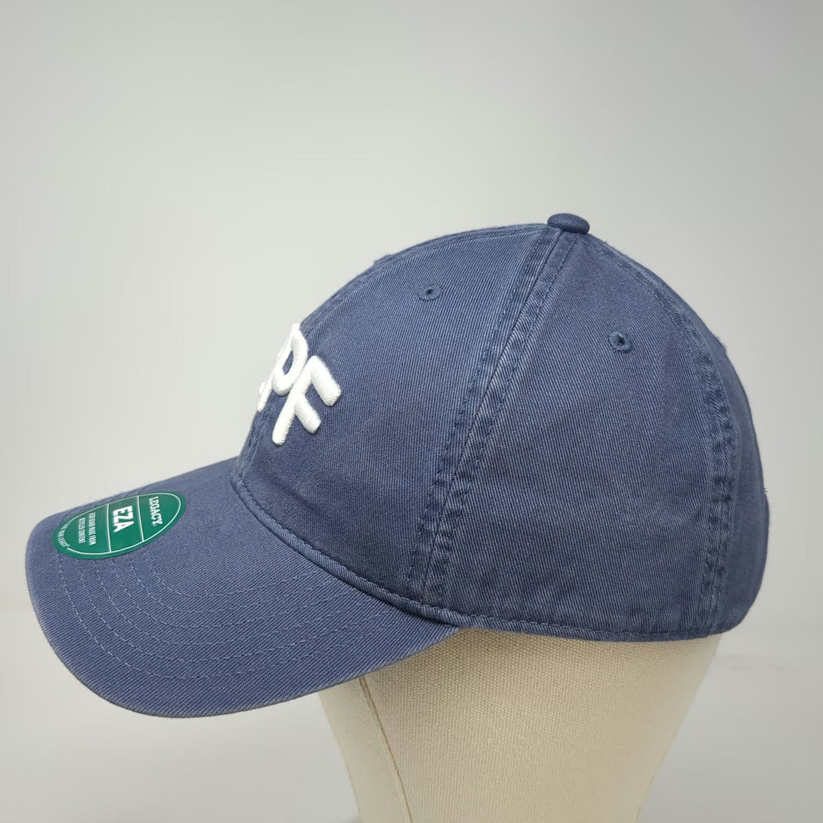 Legacy Baseball Cap Blue One Size BPF Beach Plum Farm Slideback Cotton Hat