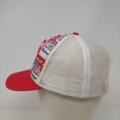 Budweiser All Over Print Snapback Trucker Hat Multi OSFM Mesh Back